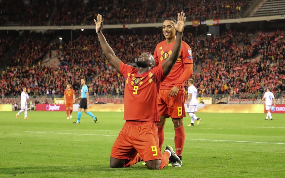 Belgien bejubelt das EM-Ticket. 