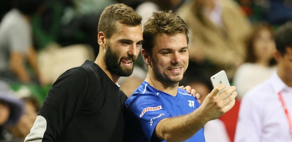 Rivalen auf dem Platz, abseits davon dicke Freunde - die beiden Tennis-Stars Benoit Paire und Stan Wawrinka. 