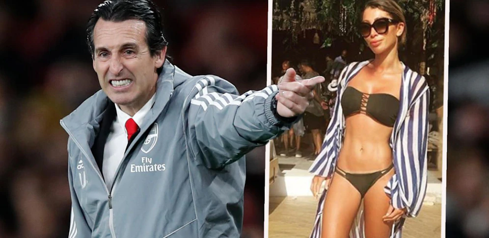 Unai Emery und seine Ex-Freundin Sasha Wright.