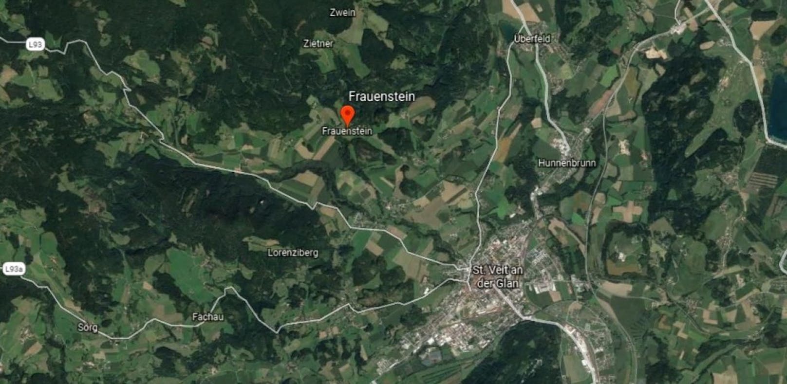 Die tödliche Stierattacke ereignete sich in Frauenstein, Bezirk St. Veit