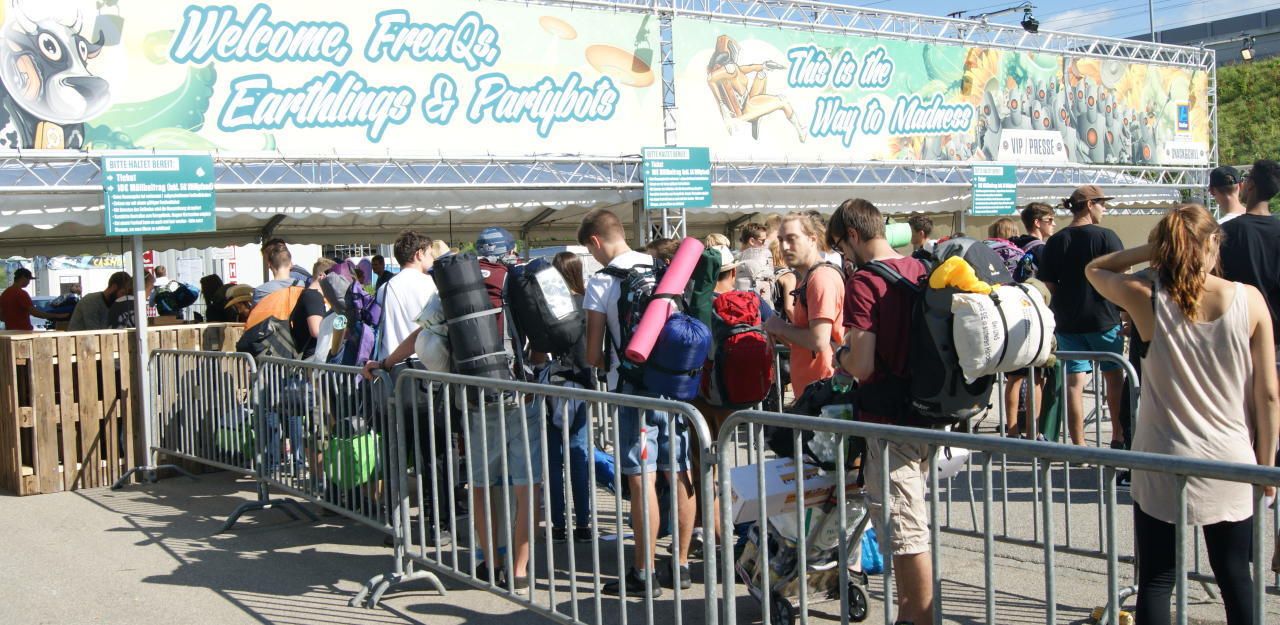 Besucher des Frequency Festival 2017.