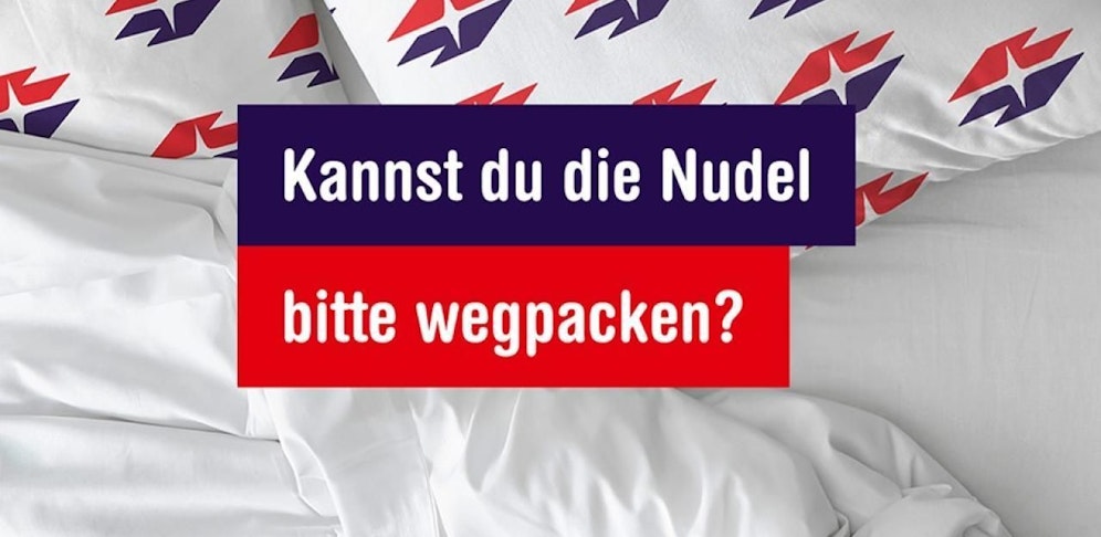 Dieser Nudel-Slogan erregt das Netz!