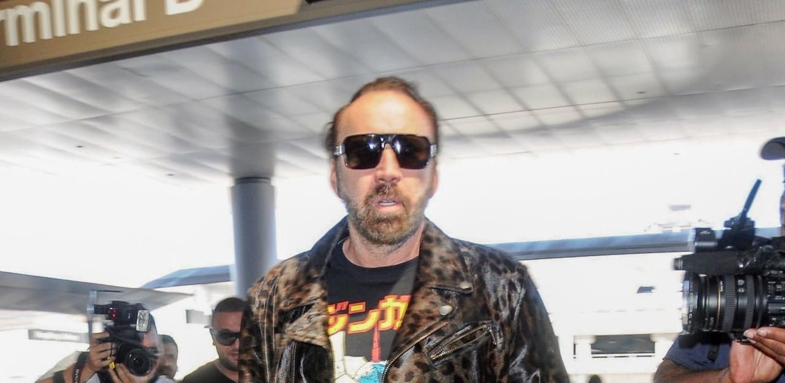 Nicolas Cage im Anflug auf Wien