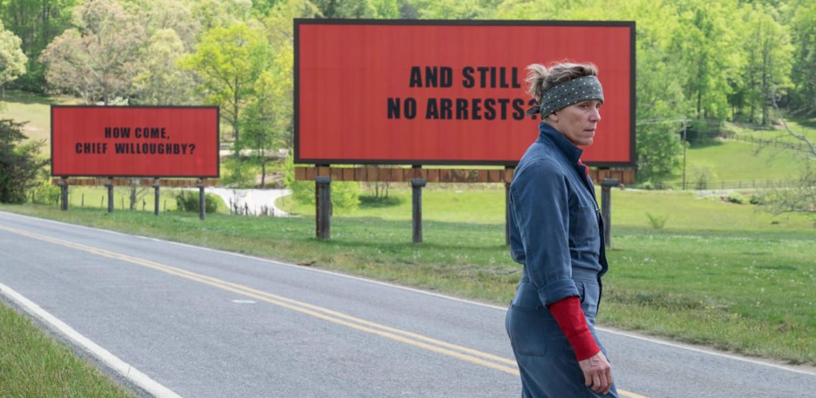 Frances McDormand im Oscar-Anwärter &quot;Three Billboards Outside Ebbing, Missouri&quot;. 
