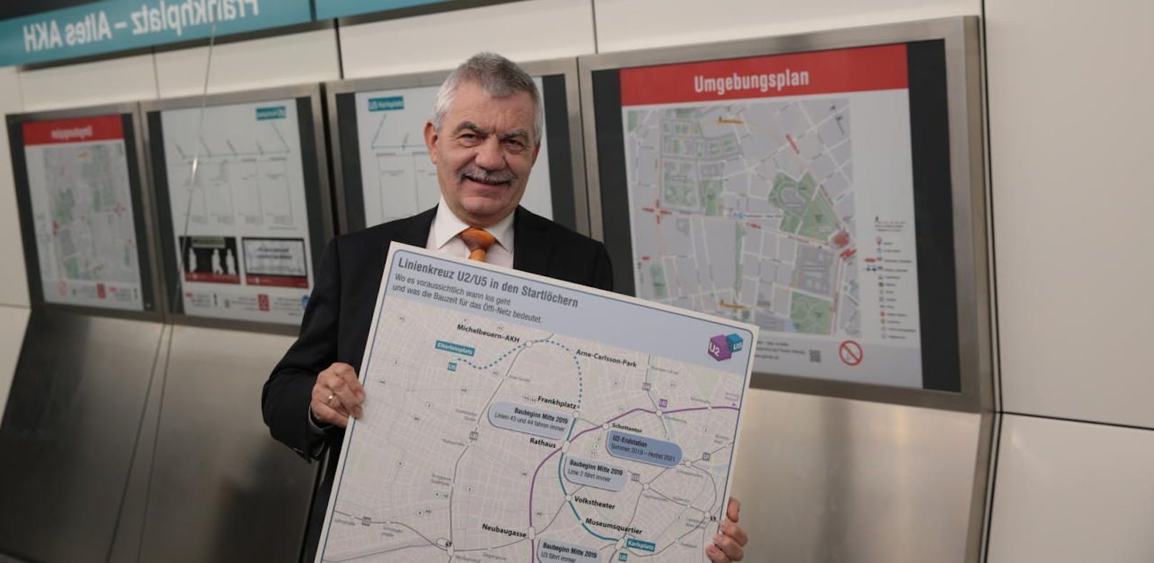 Wiener-Linien-Geschäftsführer Günter Steinbauer ist gegen den U-Bahn-Ausbau nach NÖ.