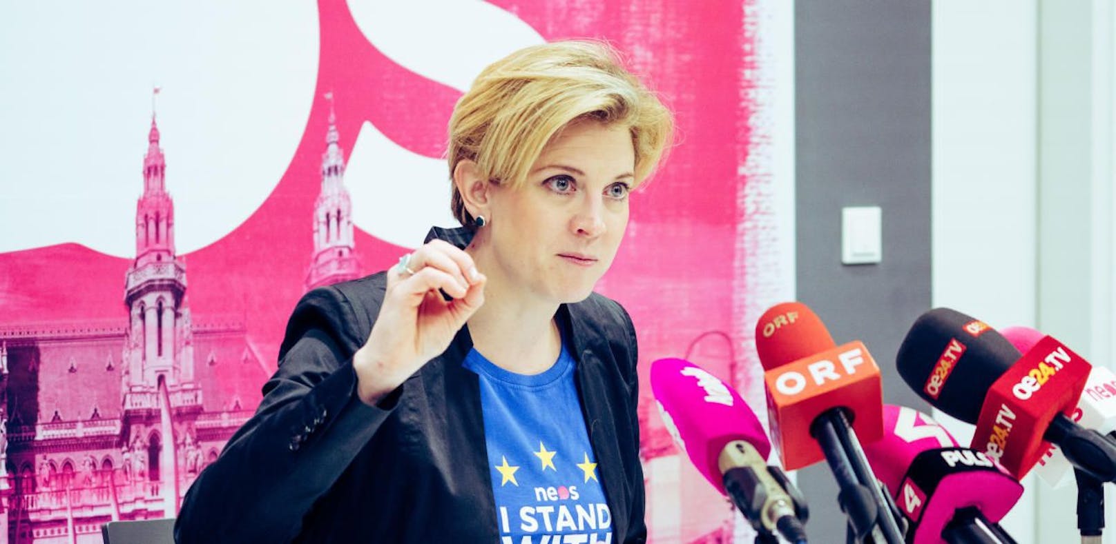 Neos-Wien-Chefin Beate Meinl-Reisinger fordert vor der Wahl im Gemeinderat am 24. Mai Hearings.