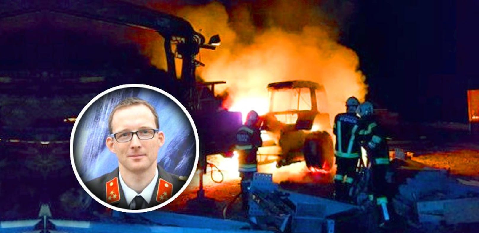 Feuerwehr-Kommandant: "Ich entdeckte den Brand"