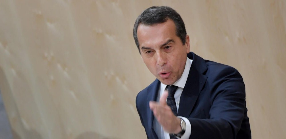 SPÖ-Klubchef Christian Kern im Nationalrat