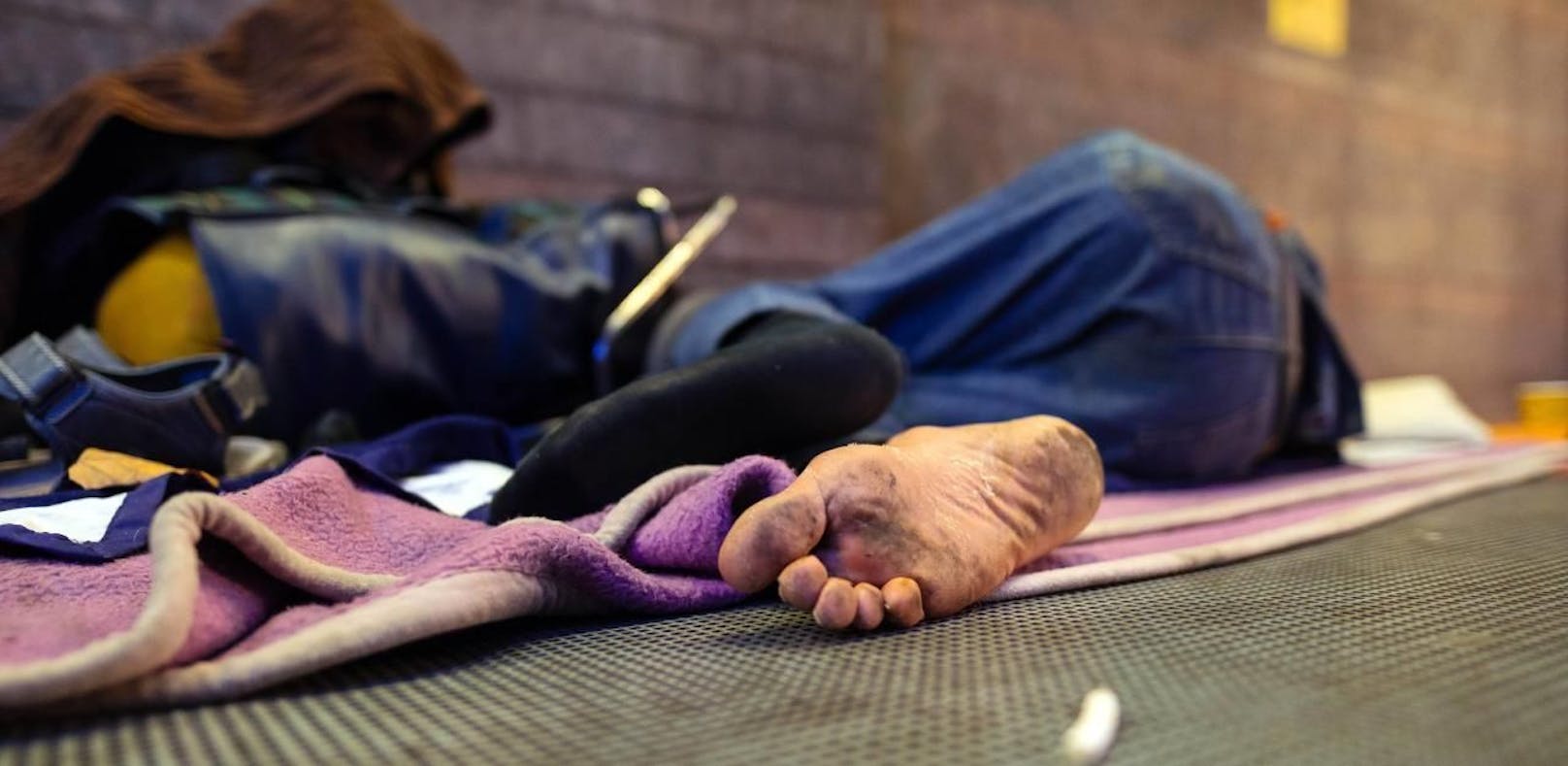 Obdachlose dürfen nicht mehr im Freien schlafen