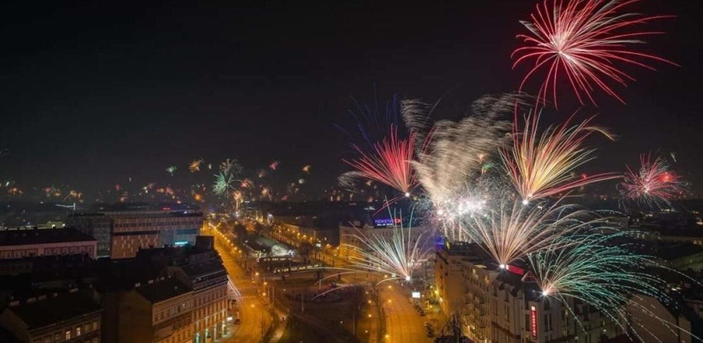 Auch dieses Bild vom Silvesterfeuerwerk in Wien sendete ein "Heute"-Leser ein!