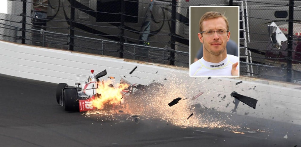 Mit weit über 300 km/h auf dem Tacho krachte Bourdais in die Mauer. 