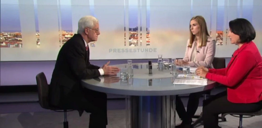VfGH-Präsident Gerhart Holzinger in der ORF-Pressestunde