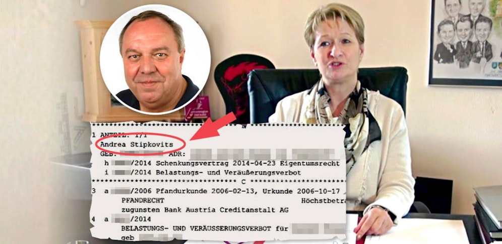 J. Pipek (li.) machte Sachverhaltsdarstellung über A. Stipkovits (re.) an Korruptionsstaatsanwaltschaft.