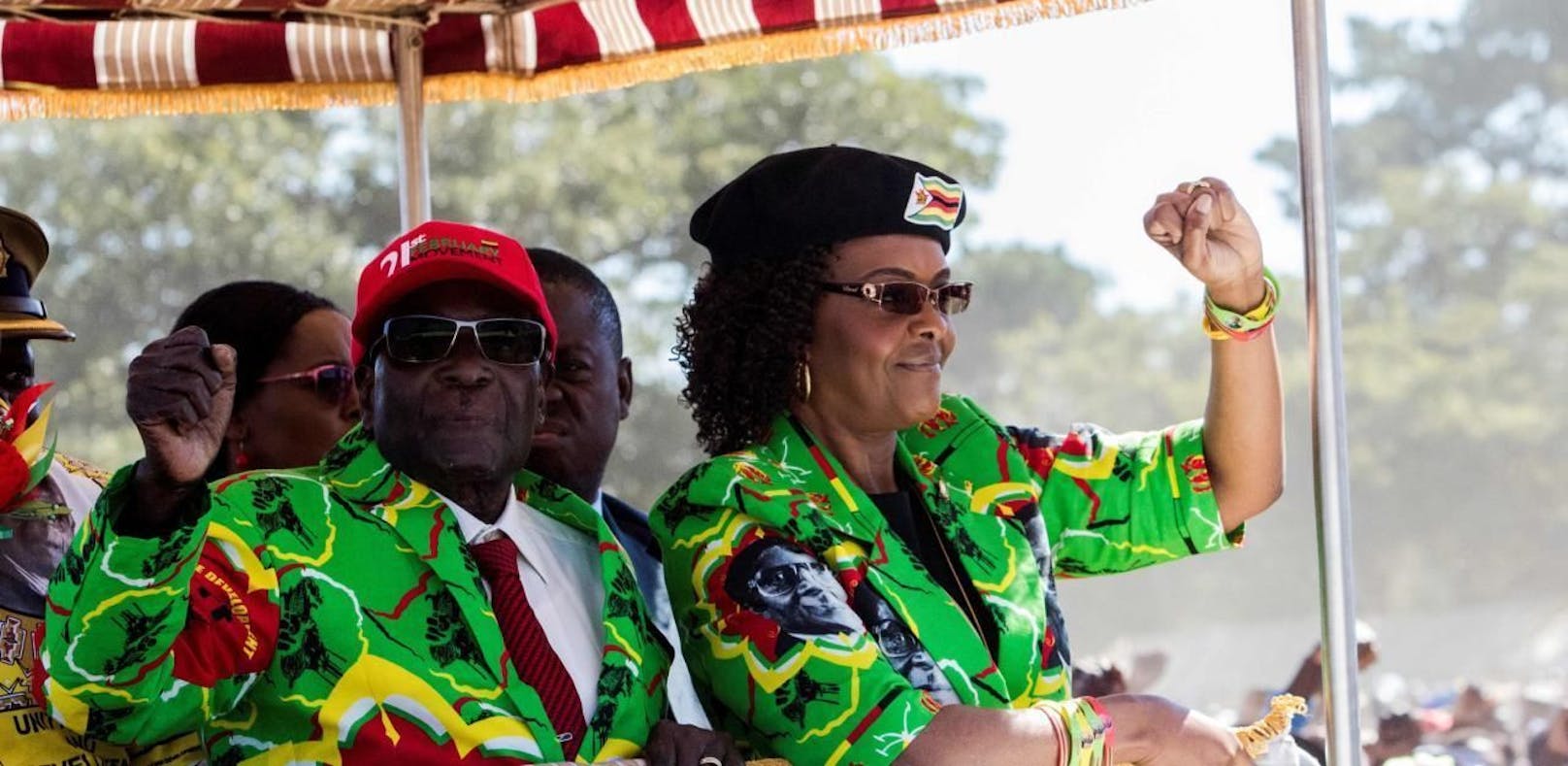 Robert Mugabe und seine Ehefrau Grace.
