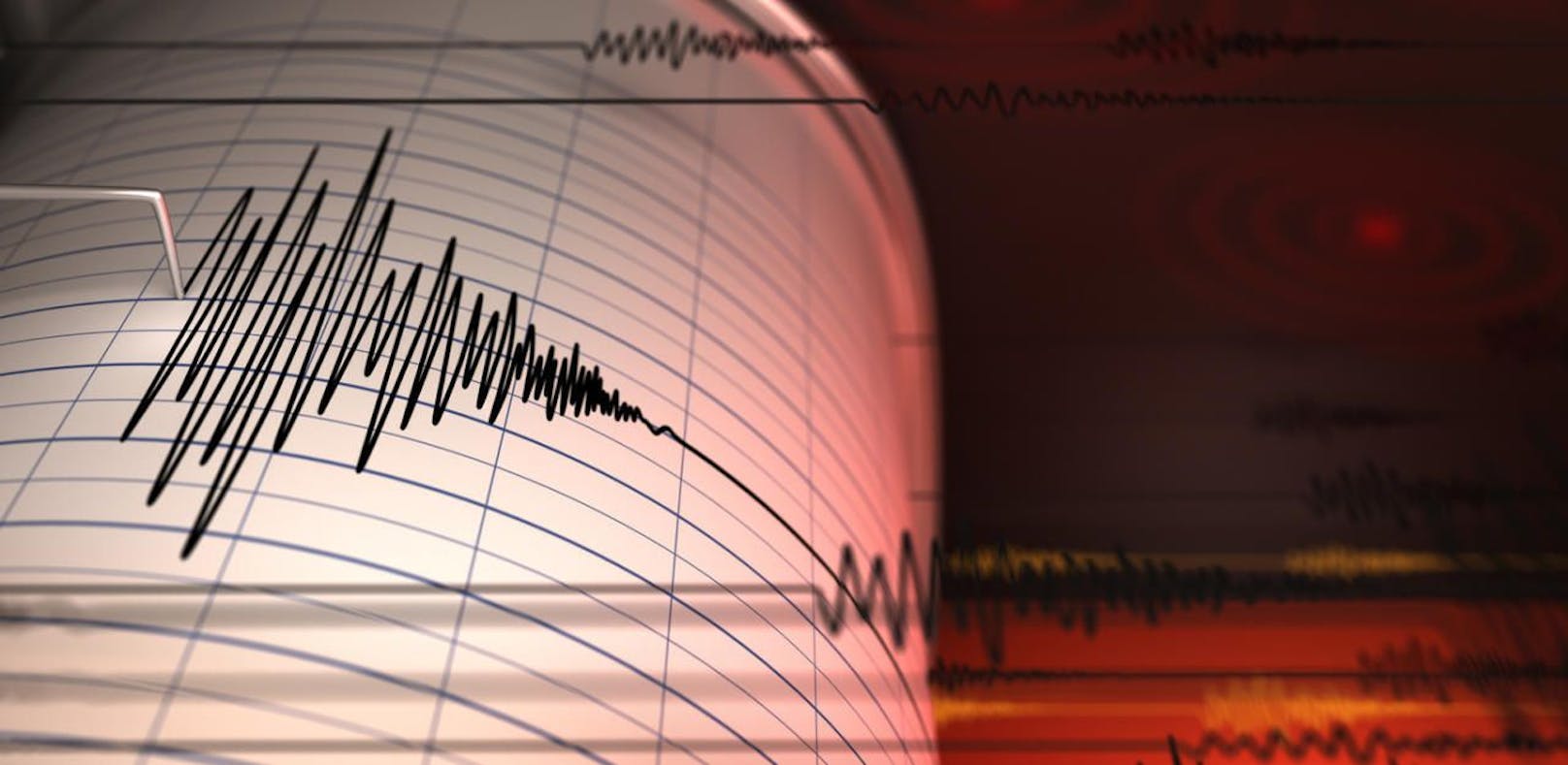 Der Seismograph zeigte eine Stärke von 3,3 an
