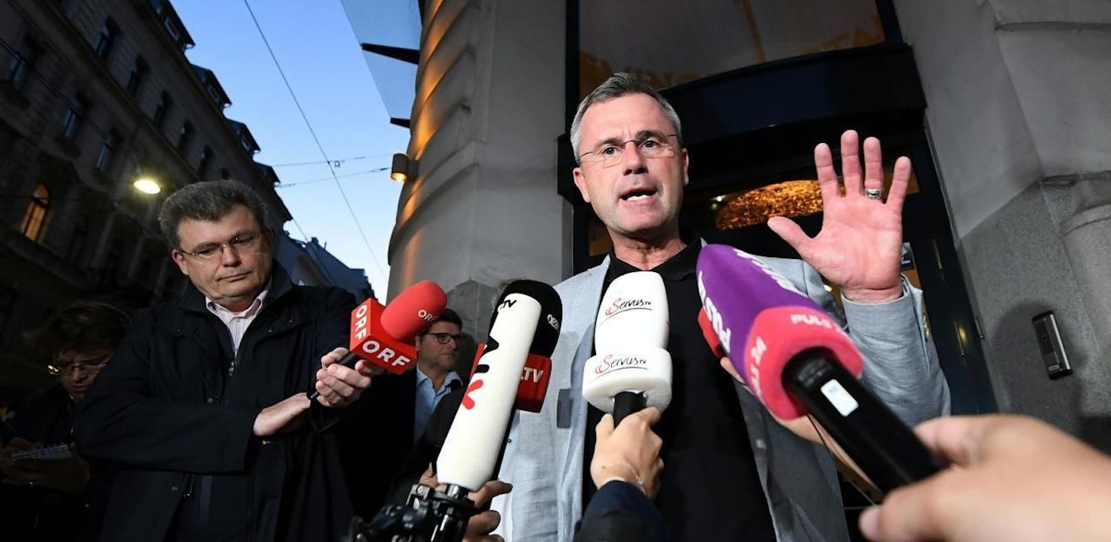 FPÖ-Chef Norbert Hofer nach der Sitzung des Bundesparteivorstands