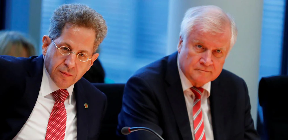 Hans-Georg Maassen (l), Minister Horst Seehofer 