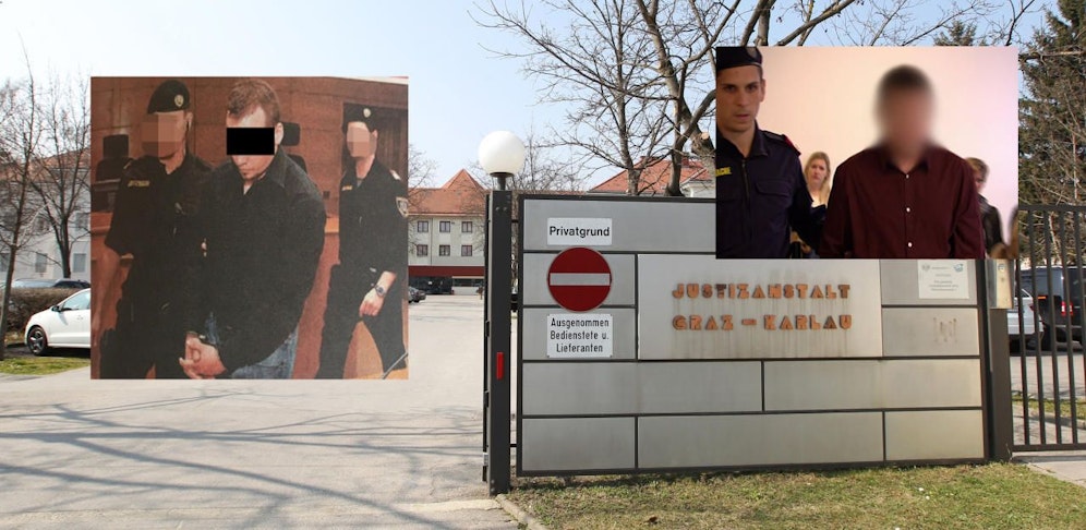 Axt-Killer Johannes O. (li.) schlug in der Karlau wieder zu: Rene O. (re.) ist tot.