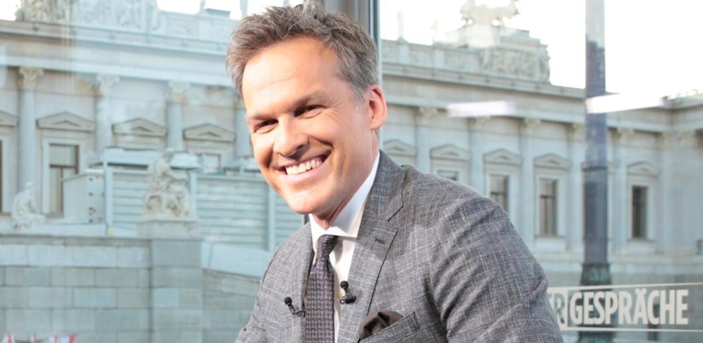 Tarek Leitner beim ORF-Sommergespräch 2017.