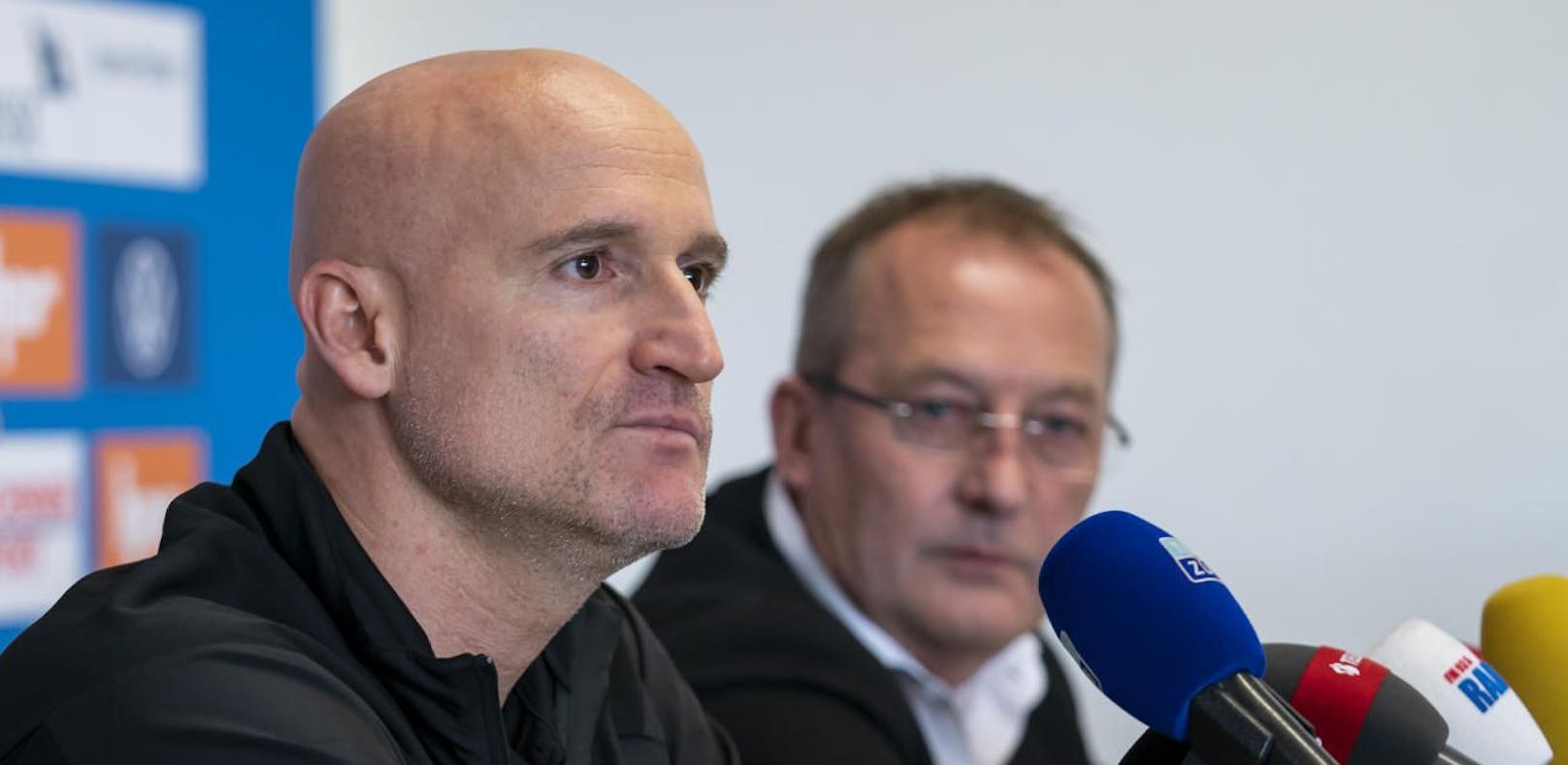GC-Trainer Goran Djuricin und Sportdirektor Fredy Bickel.