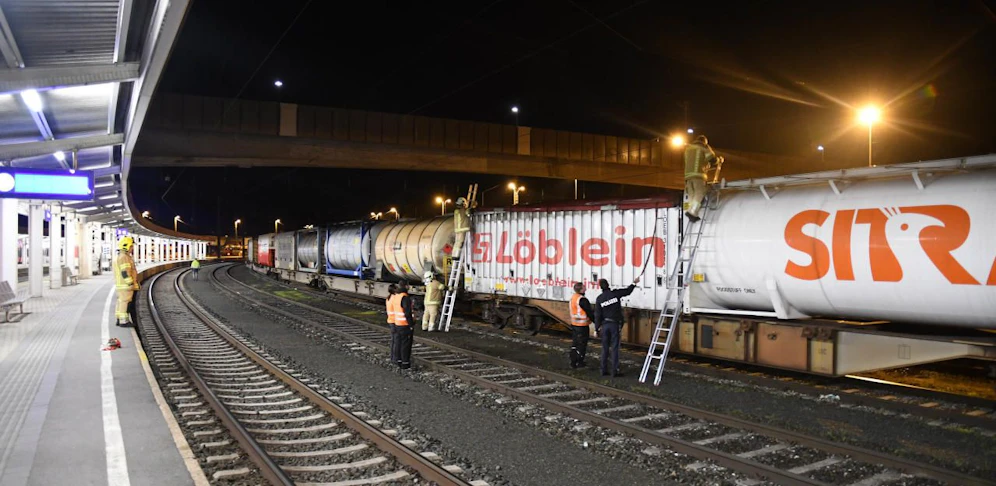 Die Flüchtlinge befanden sich auf einem Güterwaggon