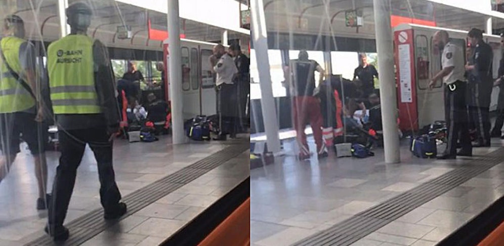 Cagatay U. beobachtete den Rettungseinsatz in der U-Bahn-Station.