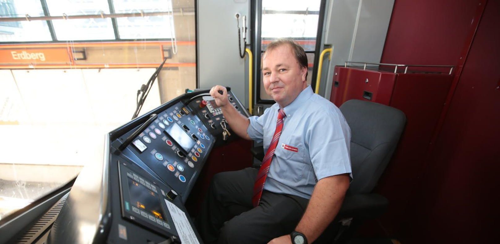 Christian Schöndorfer ist seit Jahren U-Bahn-Fahrer.