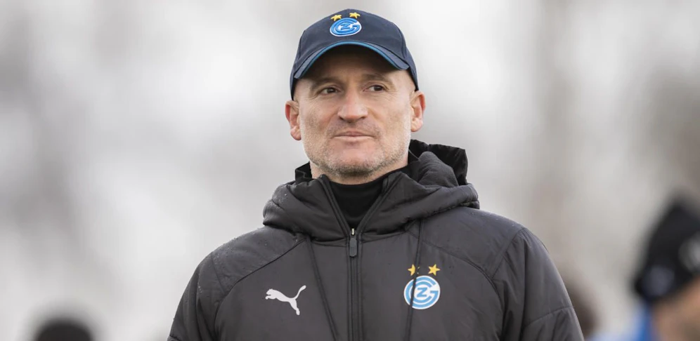 Goran Djuricin bei seiner ersten öffentlichen Trainingseinheit mit GC Zürich.