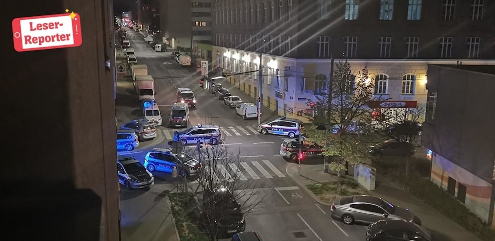 Polizeieinsatz in der Davidgasse (Wien-Favoriten)