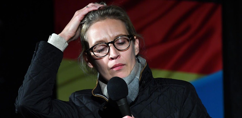 AfD-Chefin und Spitzenkandidatin Alice Weidel bei einer Wahlkampfveranstaltung