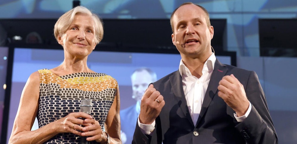 Das dynamische Duo der Neos: Irmgard Griss und Matthias Strolz.