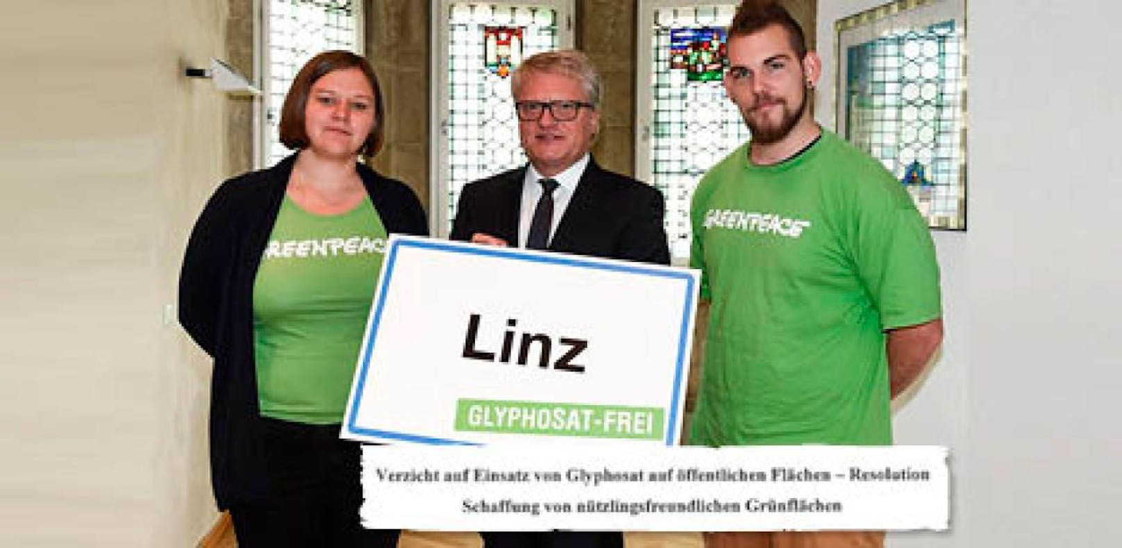 Schon im November wurde Linz von Greenpeace für seinen Glyphosat-Verzicht gelobt. 