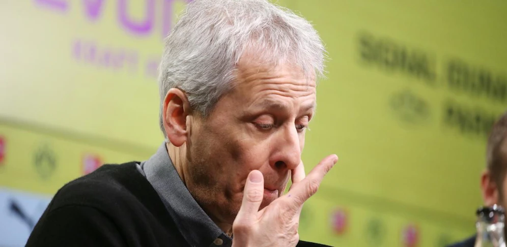 Lucien Favre machte bei der Pressekonferenz nach dem 3:3 gegen das Schlusslicht einen niedergeschlagenen Eindruck.