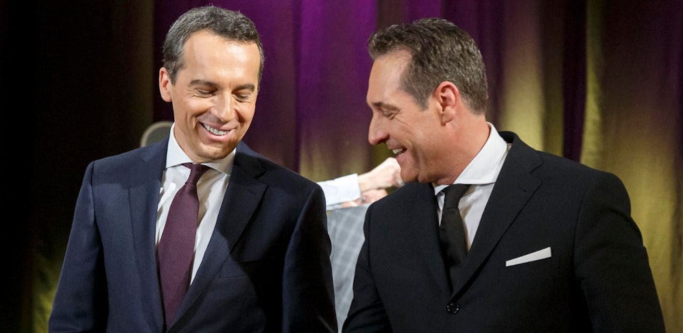 Blicken Christian Kern und HC Strache bald auf eine gemeinsame Zukunft?