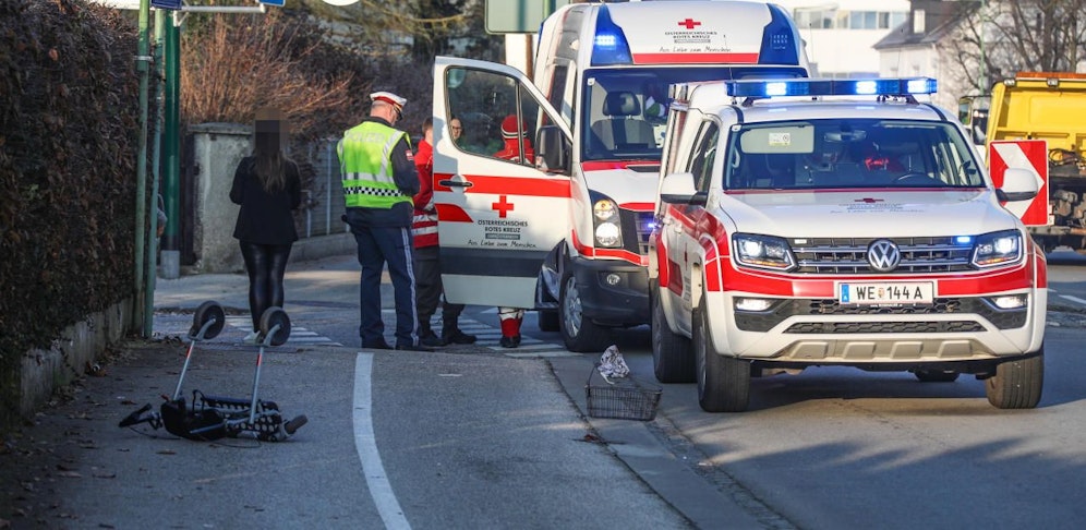 In Wels wurde die Frau am Mittwoch auf einem Zebrastreifen angefahren.