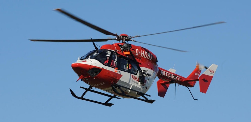 Der RK1 Rettungshubschrauber der ARA Flugrettung.