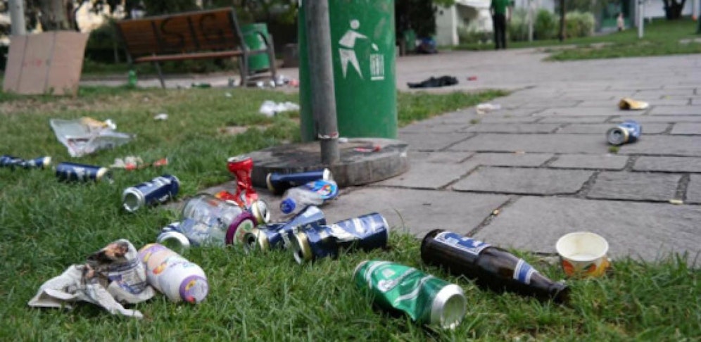 Viele Beschwerden gab es wegen Müll so wie hier im Linzer Hessenpark.