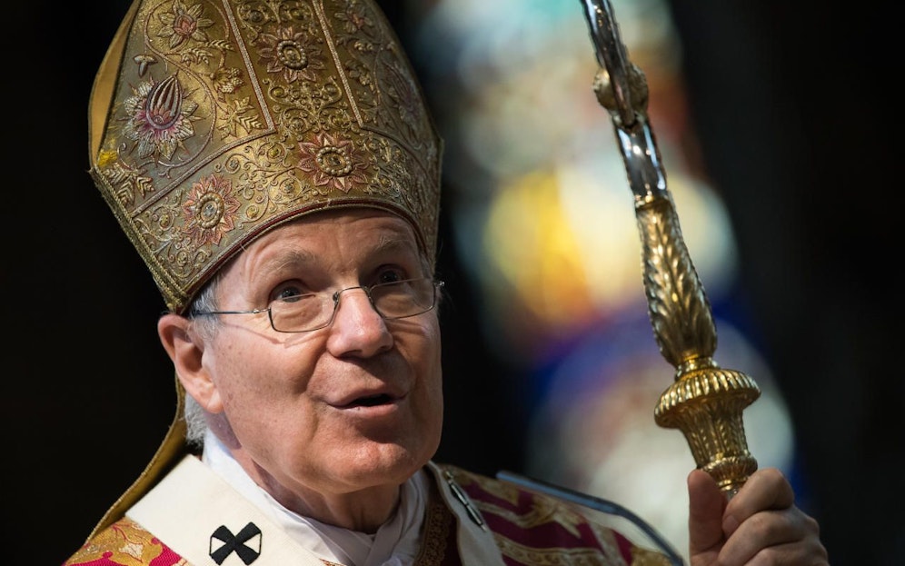 Kardinal Christoph Schönborn während dem Pfingsthochamt 2019 im Wiener Stephansdom.