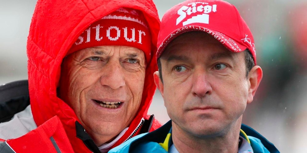 Unterschiedlicher Meinung: Schröcksnadel und Pointner