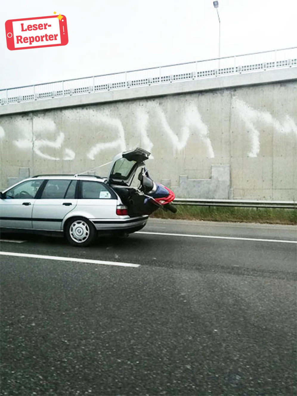 Im Kaisermühlentunnel entdeckt: Gefährlicher Moped-Transport