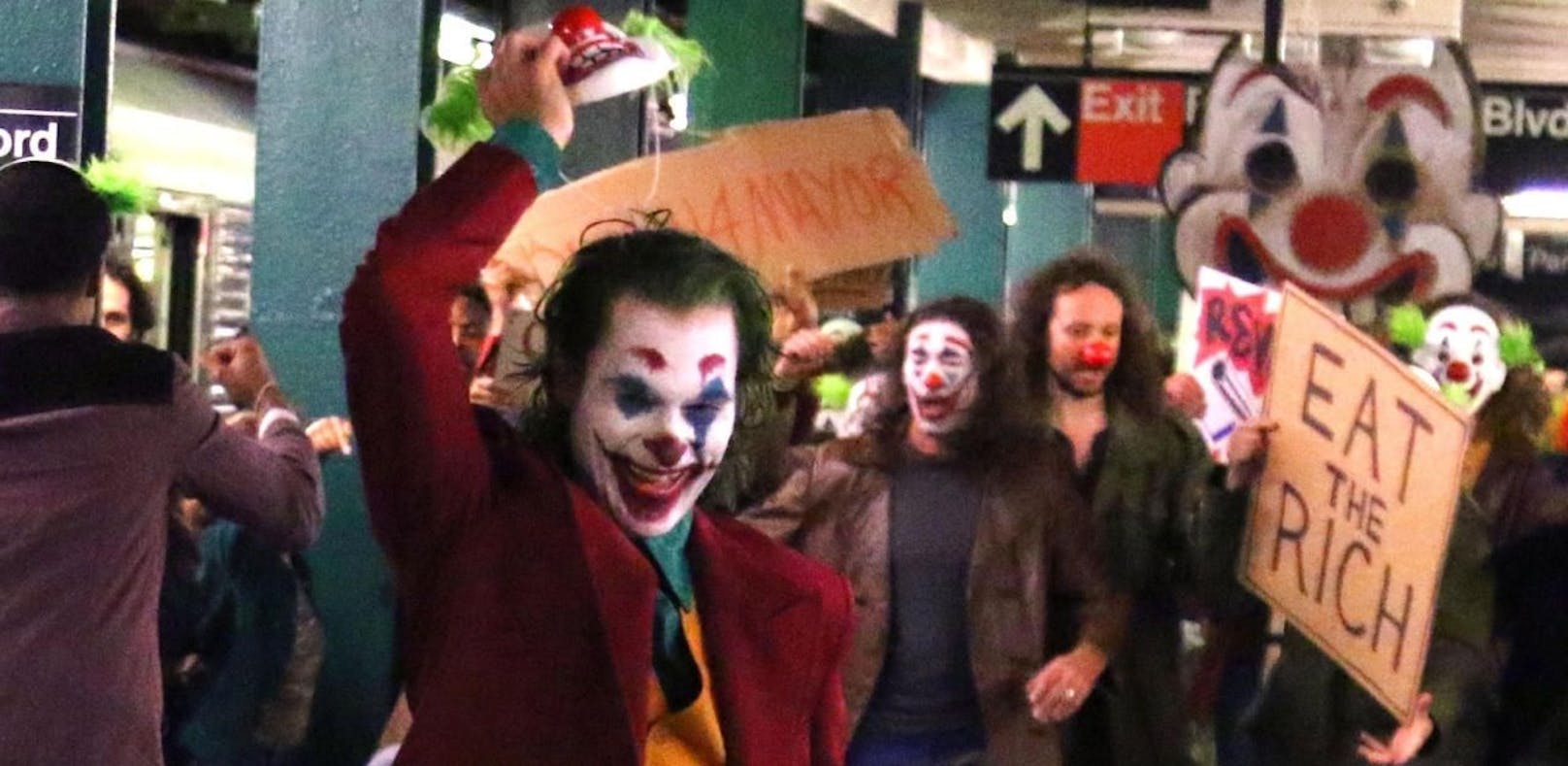 Statisten am "Joker"-Set mussten in U-Bahn pinkeln
