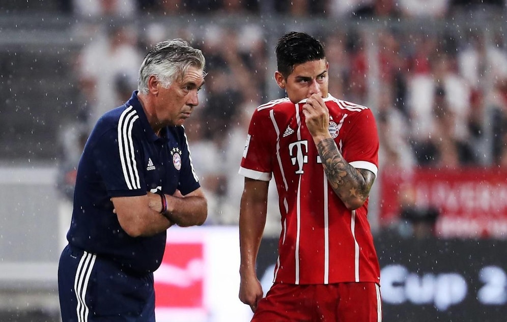 Nicht mehr vereint: Carlo Ancelotti und James Rodriguez