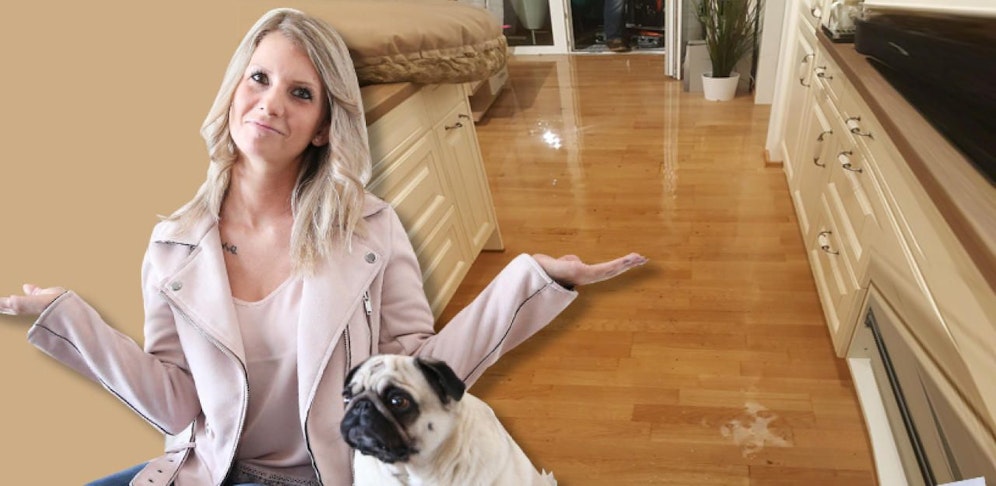 Marion L. (27) wurde von ihrem Mops "Bella" und sanften Plätschergeräuschen geweckt.