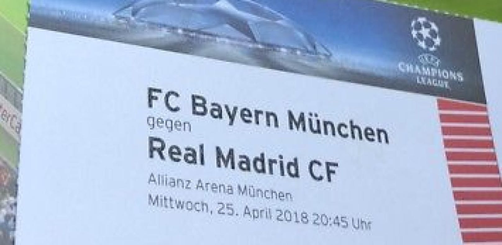 In Linz wurden Tickets für die Champions-League-Hit zwischen Bayern München und Real Madrid gefunden.