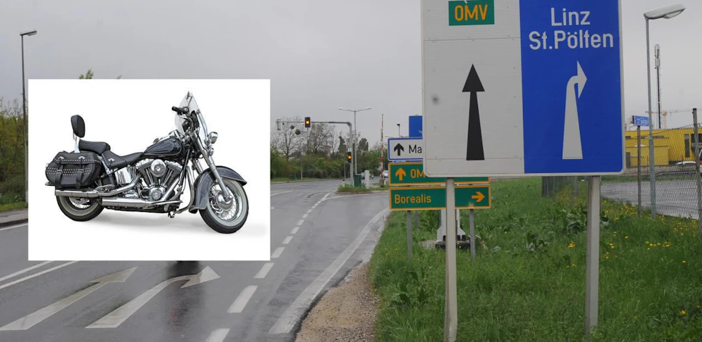An der Kreuzung flogen zwischen Harley-Fahrer und Taxler die Fetzen.
