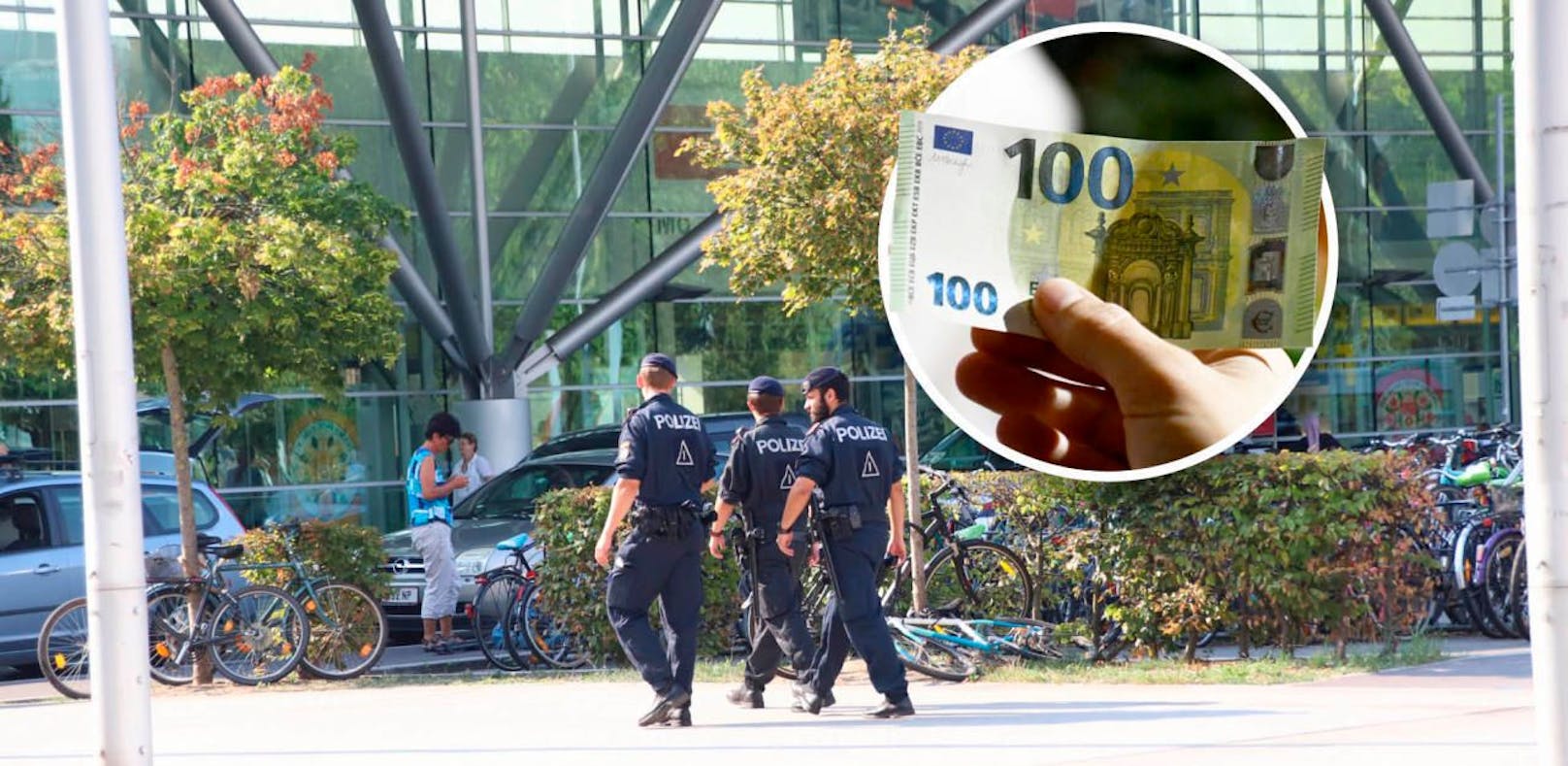 Kurios! Ein Räuber wollte am Hauptbahnhof Linz keinen 100 Euro Schein seines Opfers annehmen, lief ohne Beute davon. 
