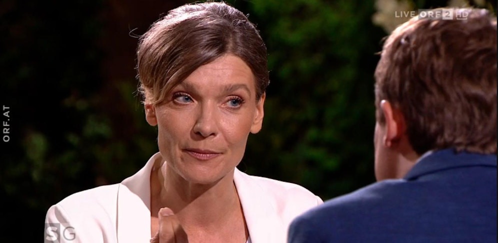 Maria Stern (Liste Jetzt) beim ORF-Sommergespräch