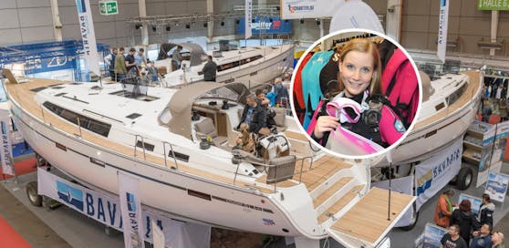 Von großen Booten bis zur Tauchausrüstung - auf der Messe gibt's alles.
