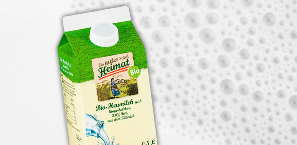 Diese Milch kann Verätzungen verursachen.