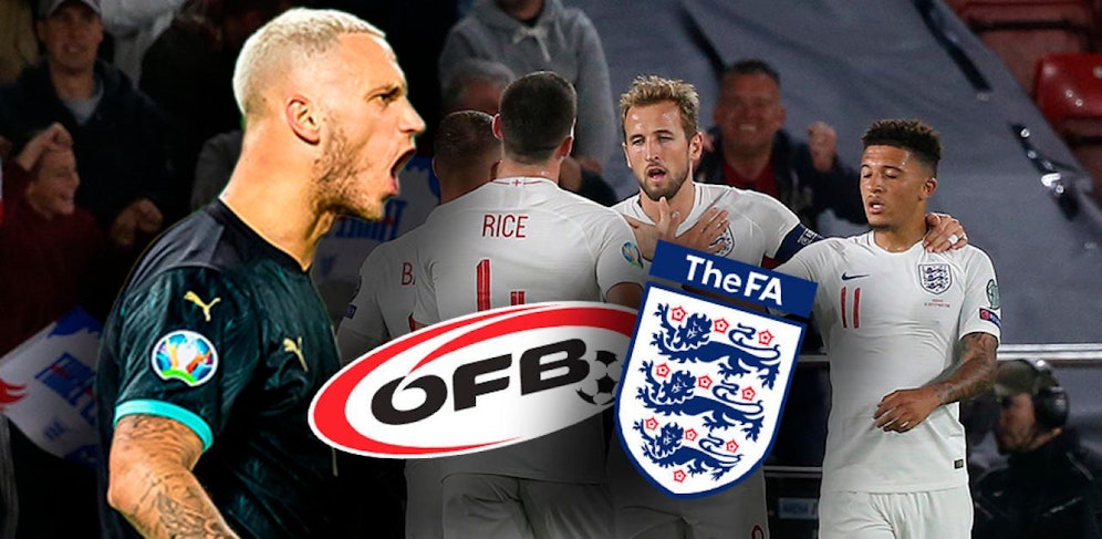 Österreich testet gegen England. 